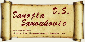 Danojla Samouković vizit kartica